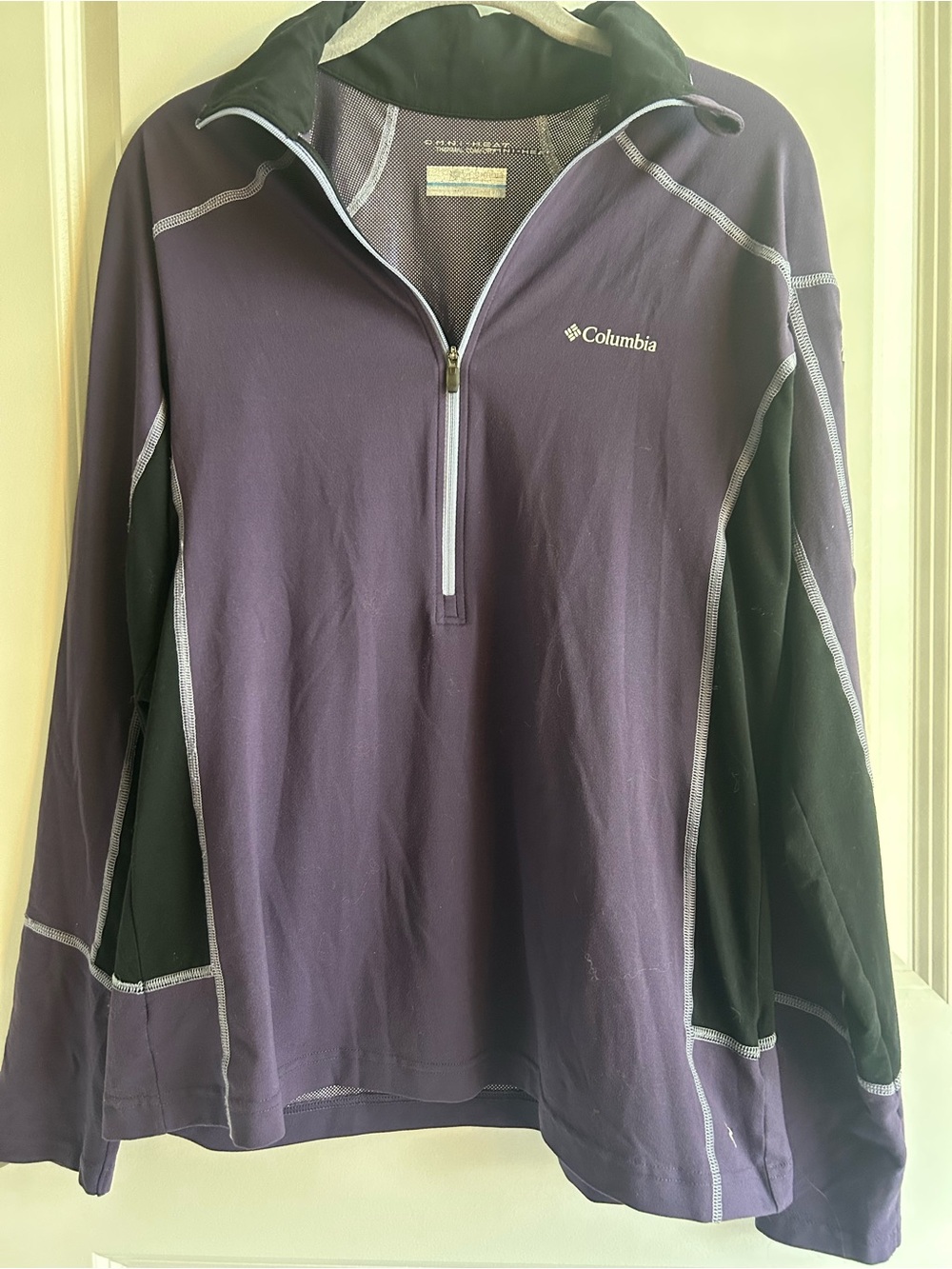 Columbia Women’s Purple & Black Half-Zip Pullover